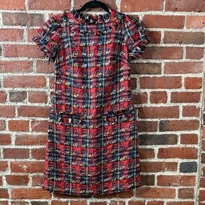 Sail to Sable Plaid Short Sleeve Dress